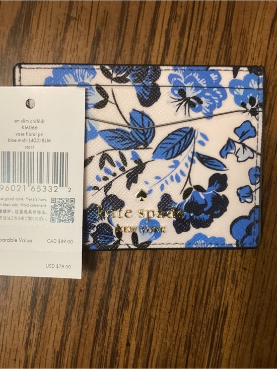 Kate Spade Handbags - Kate Spade Staci Card holder in Floral Blue Multicolor, With Dust Bag, NWT